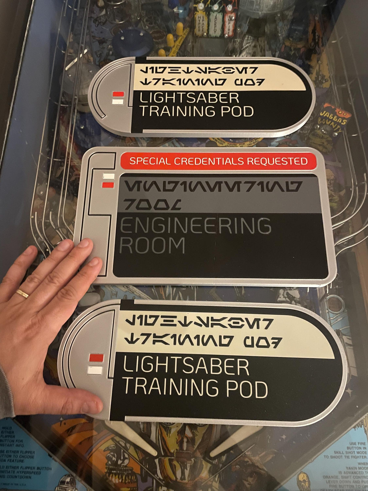 Lightsaber training Pod Sign Halcyon Starcruiser