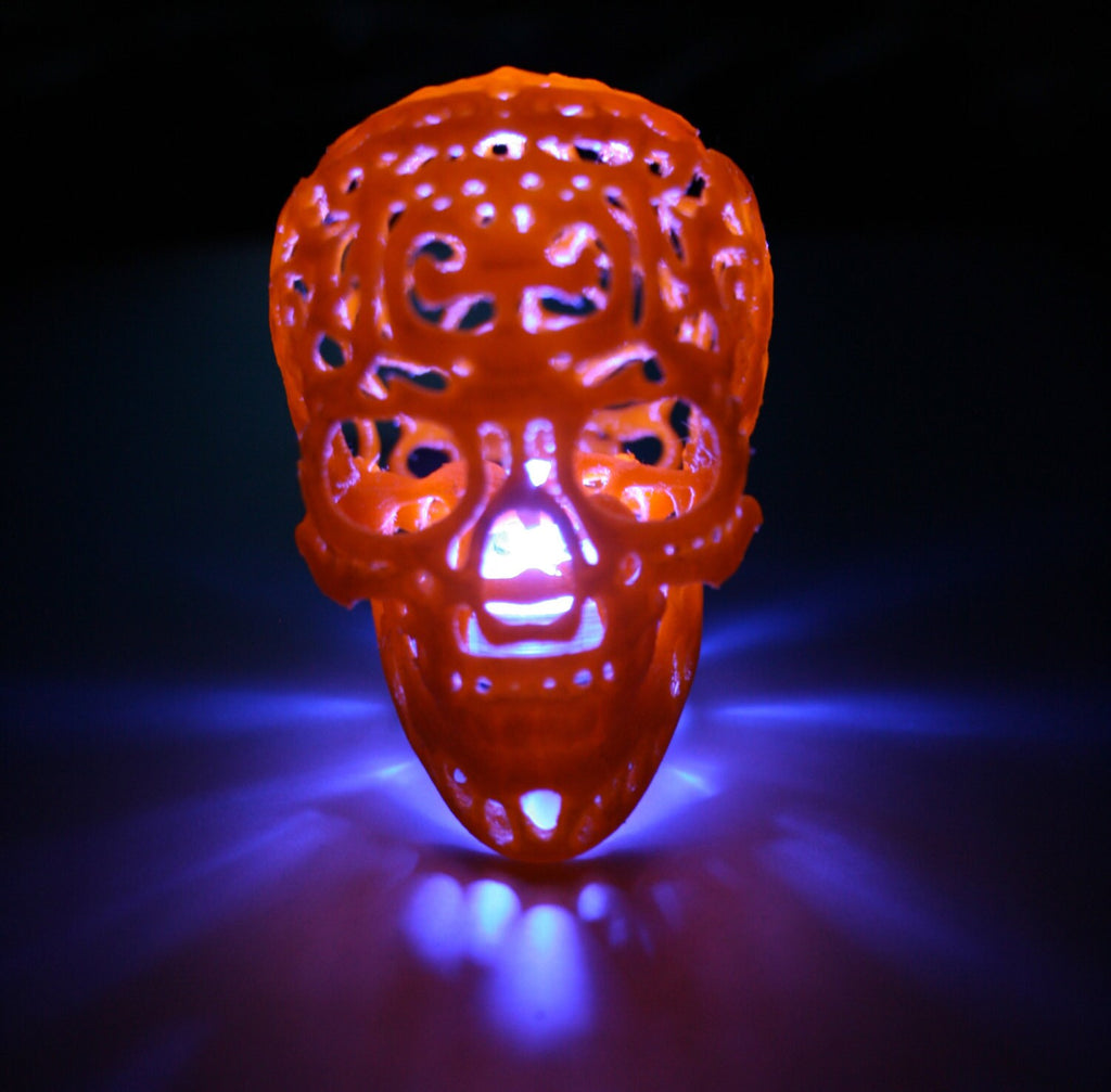 Calavera portavelas