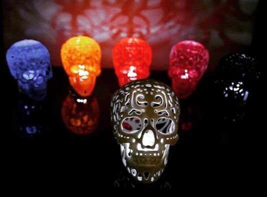 Calavera portavelas