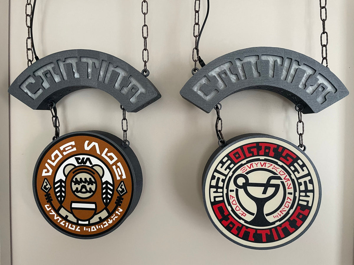 Dual Cantina lights (curved and round)