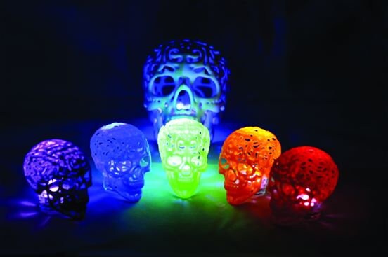 Calavera portavelas