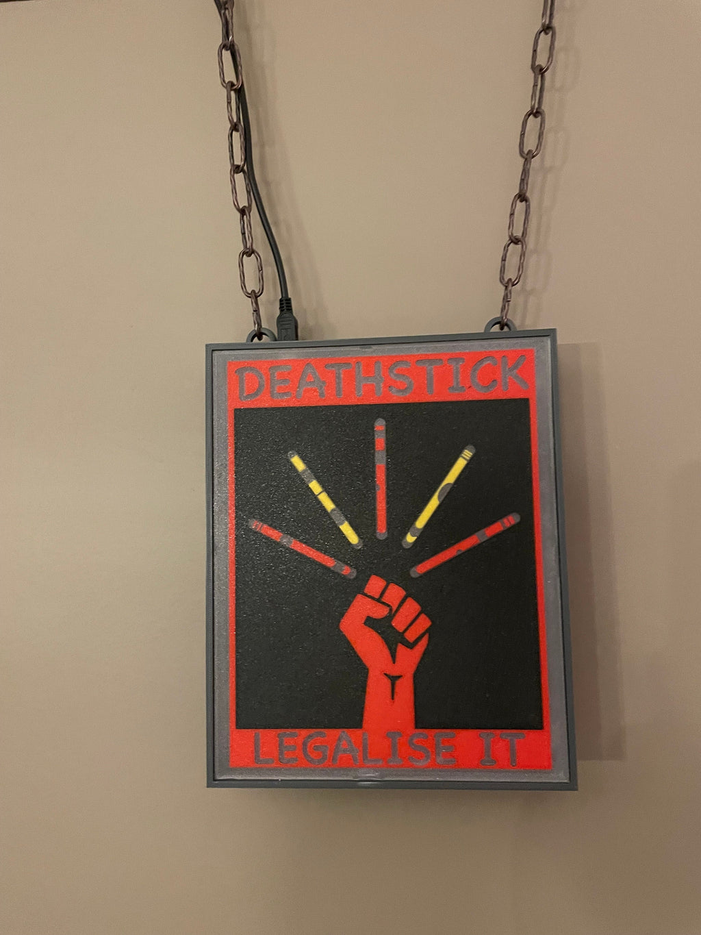 Deathstick-Lampe: Legalisiert es!