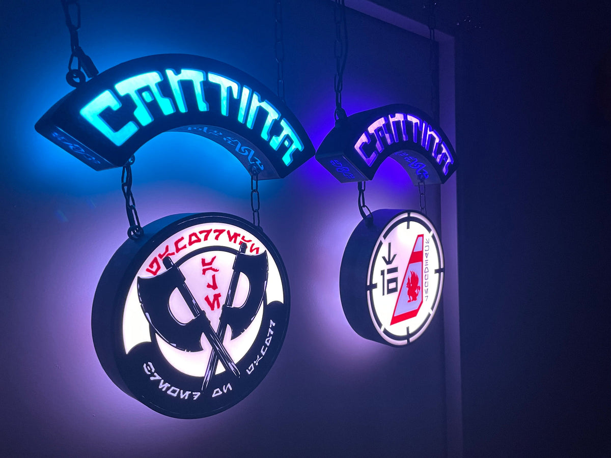 Dual Cantina lights (curved and round)