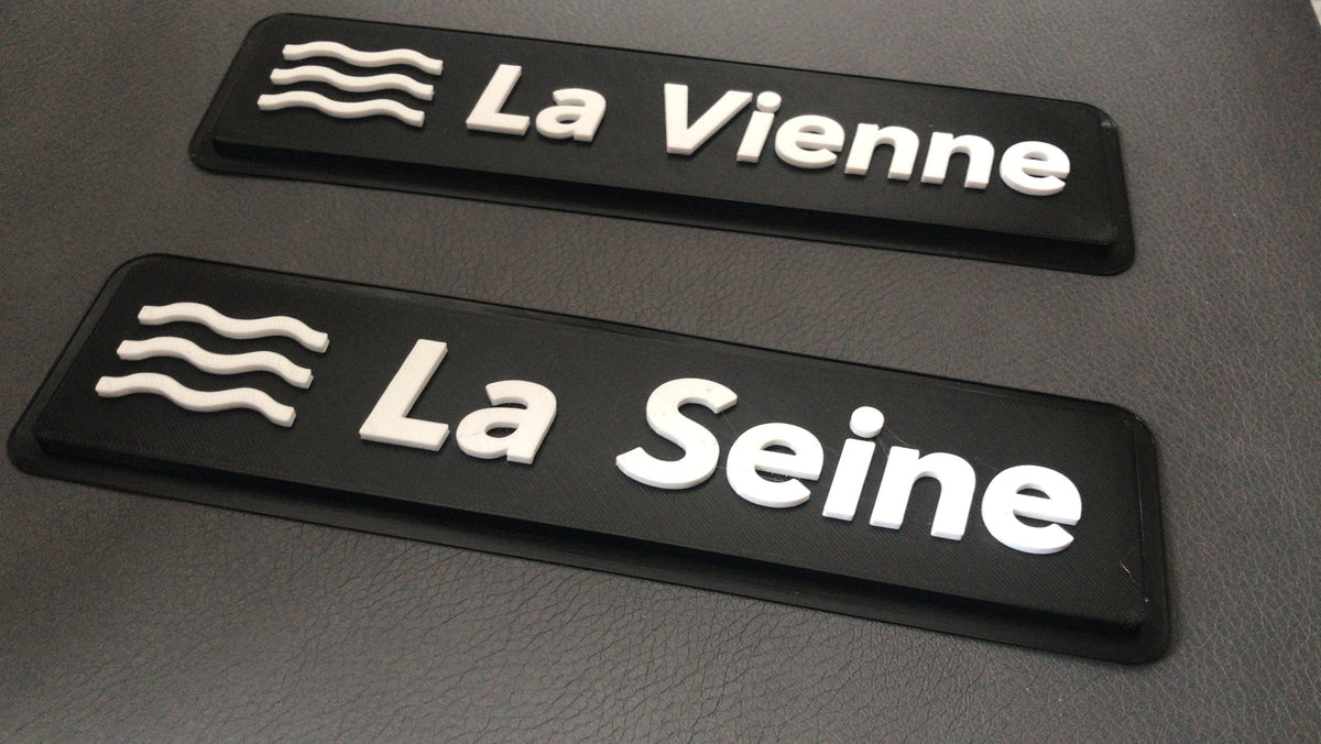 Panneau fleuve rivière personnalisable