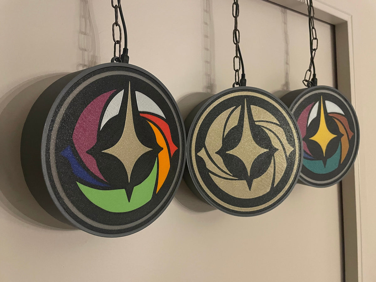 Lorcana double side round lamp