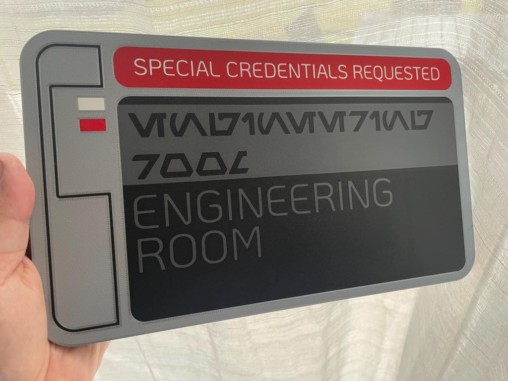 Engineering Sign Starcruiser Halcyon