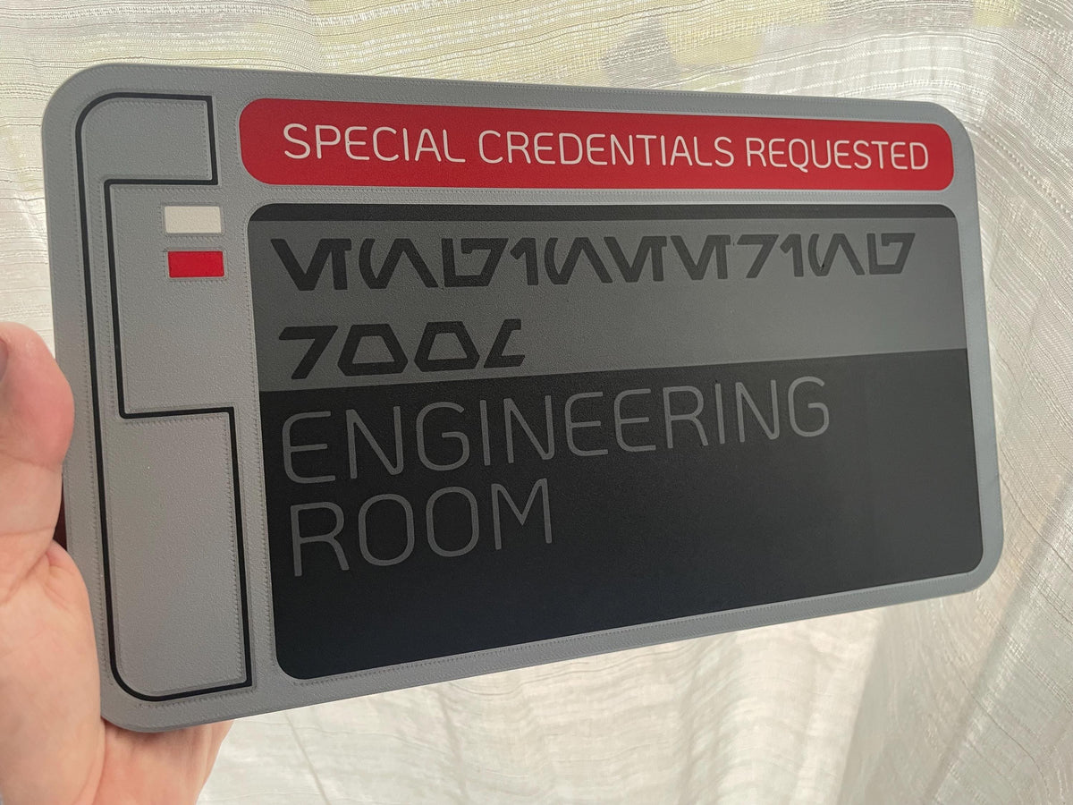 Engineering Sign Starcruiser Halcyon