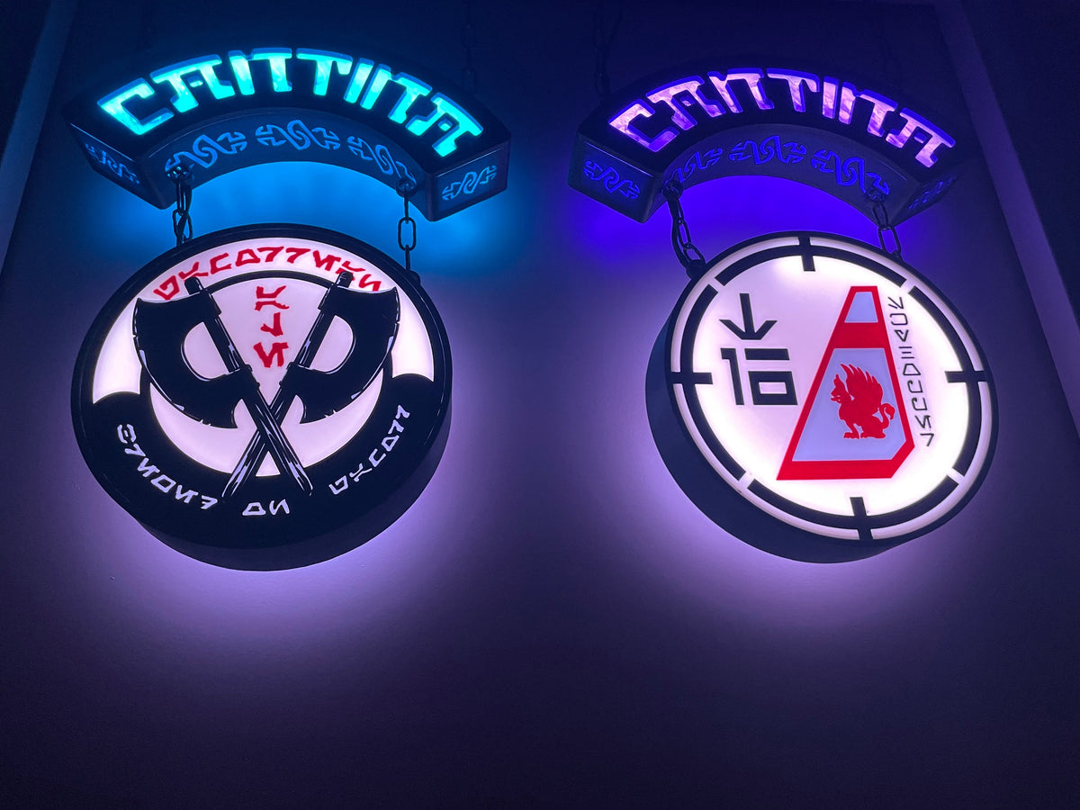 Dual Cantina lights (curved and round)