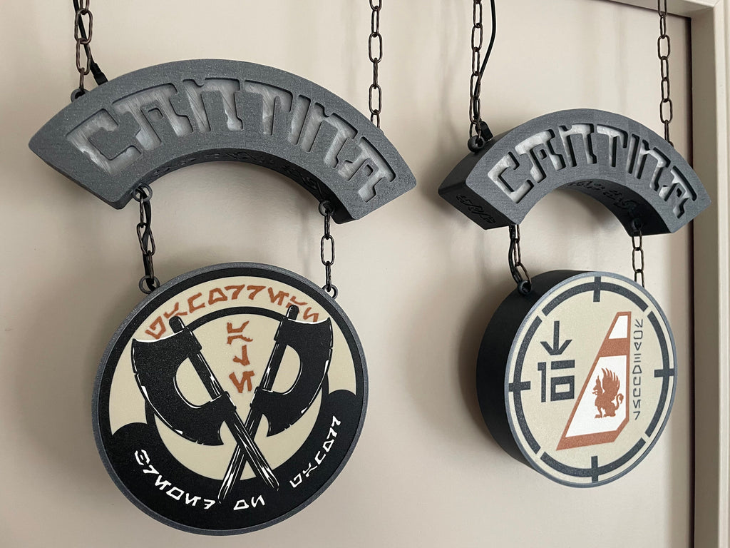 Dual Cantina lights (curved and round)