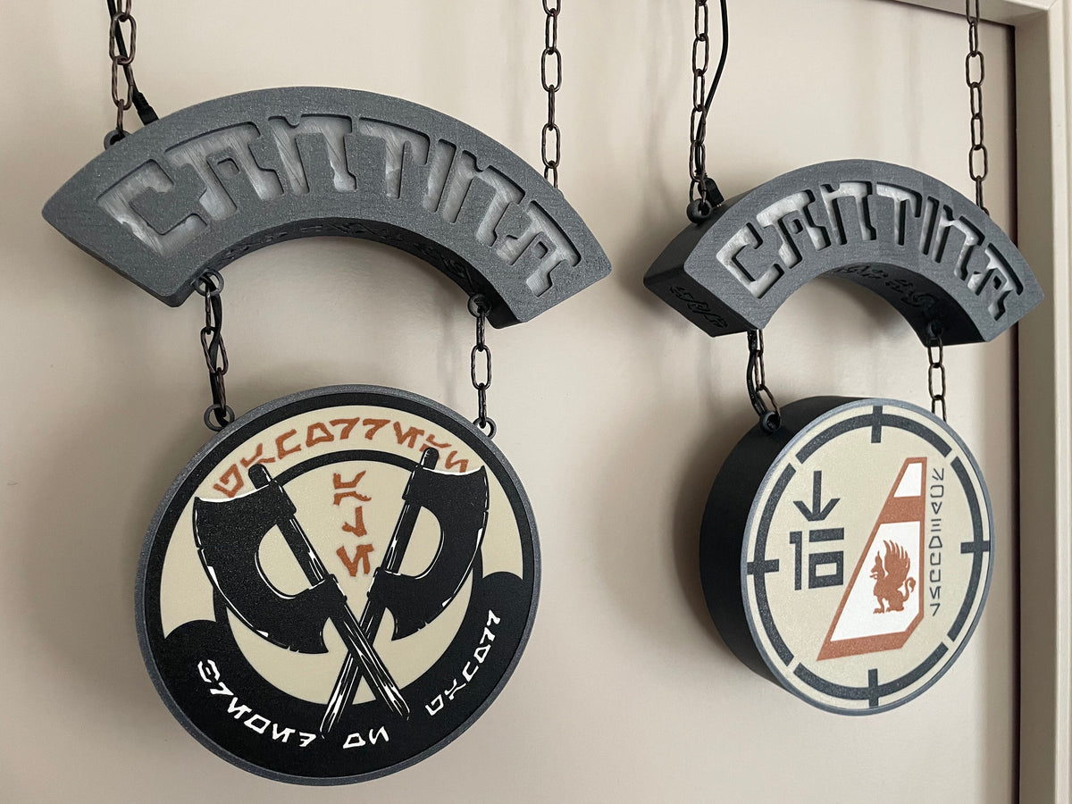 Dual Cantina lights (curved and round)
