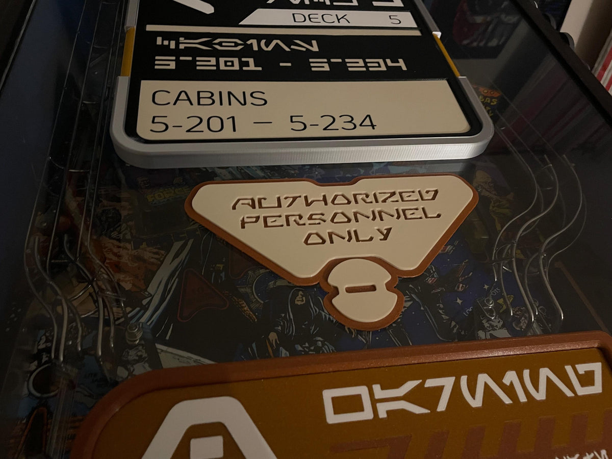 Authorized personel only Sign Galaxy's Edge