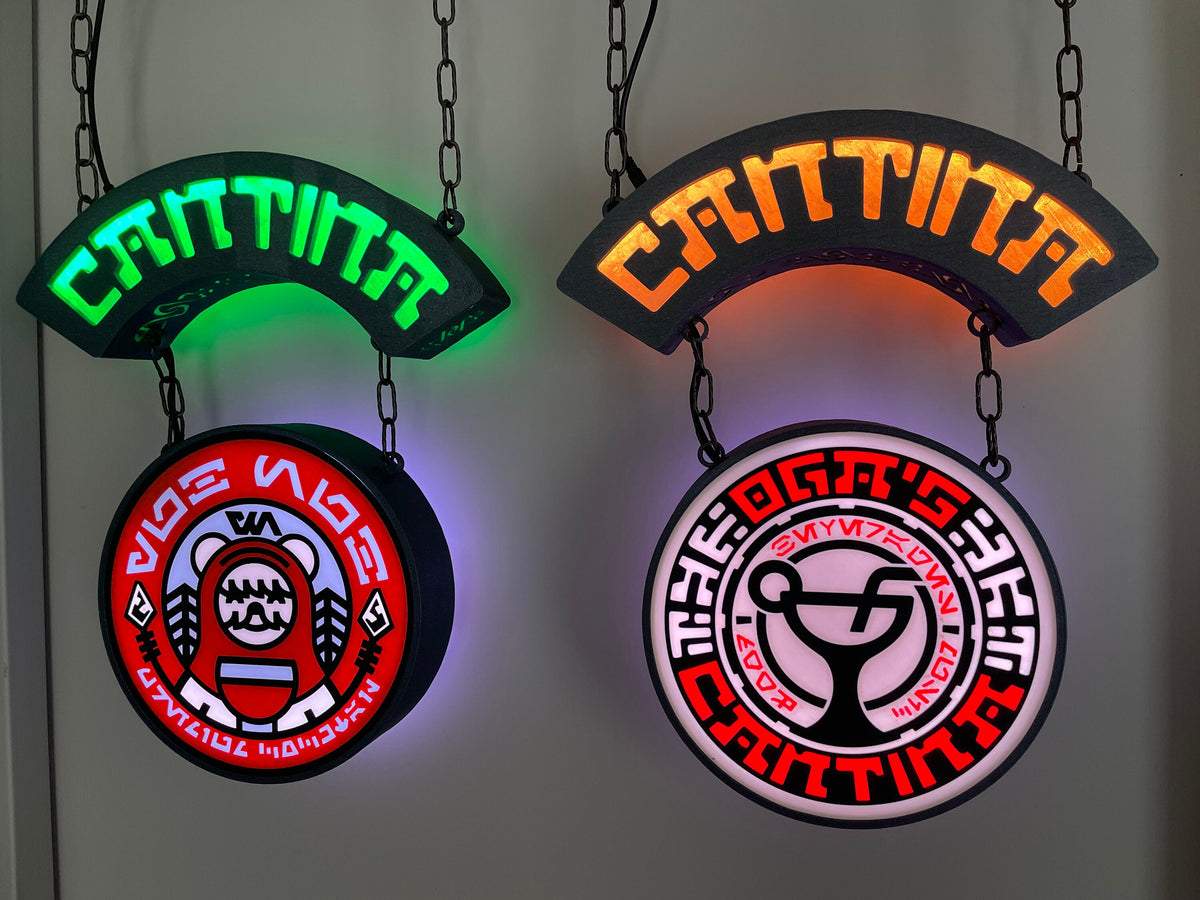 Dual Cantina lights (curved and round)