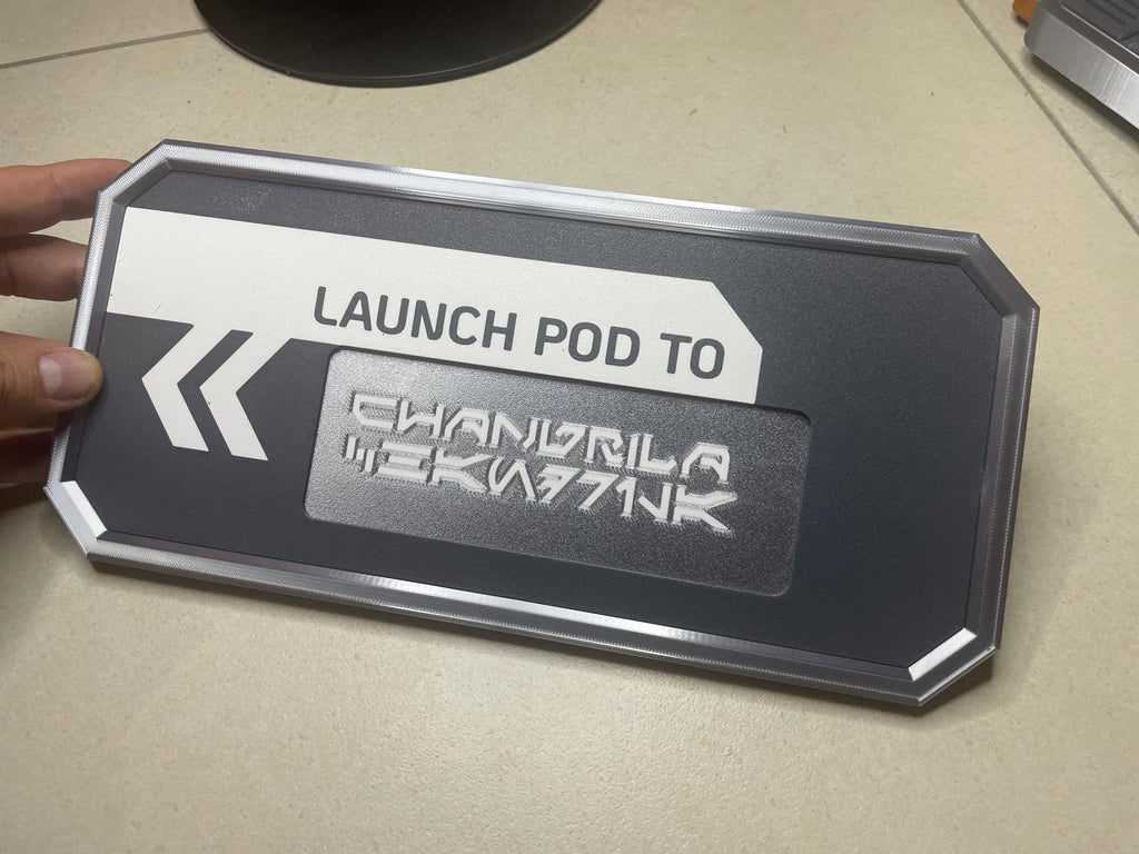 Launch Pod Sign Starcruiser Halcyon