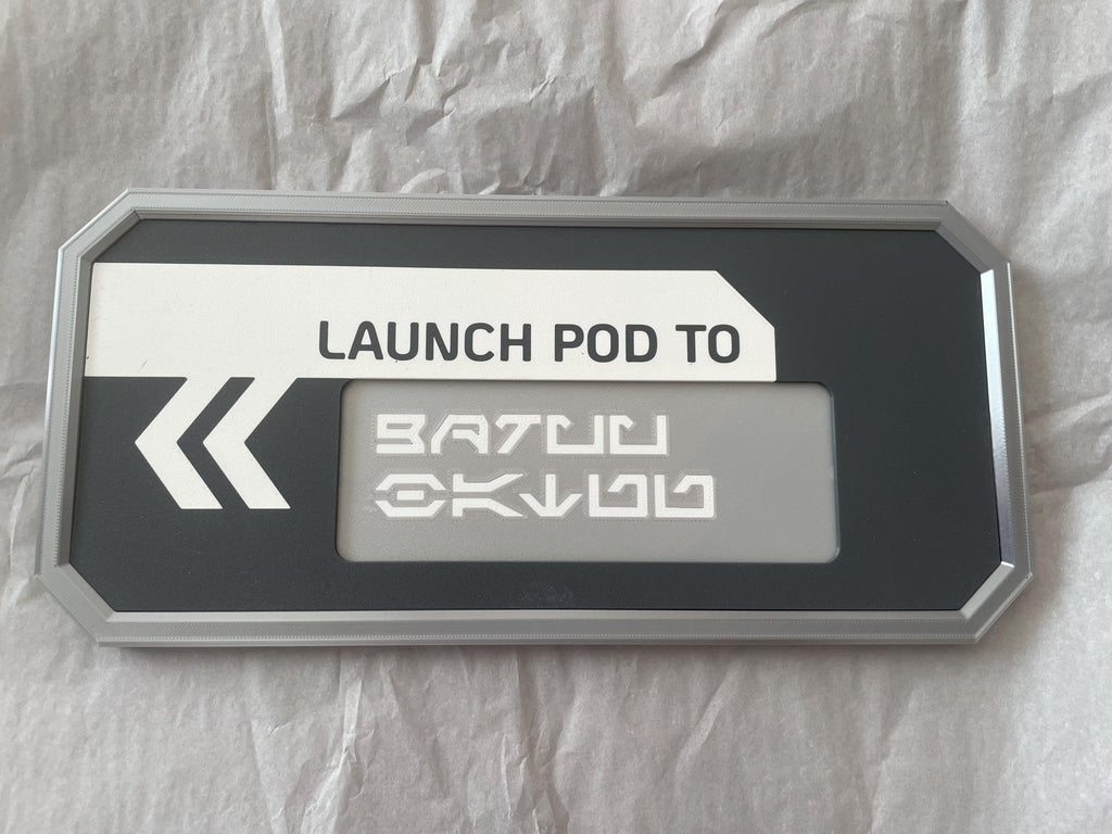 Launch Pod Sign Starcruiser Halcyon